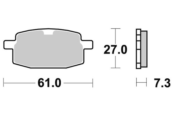 50 SX (1998 - 2003) sbs brakepads ceramic (619hf) | DOPPLER