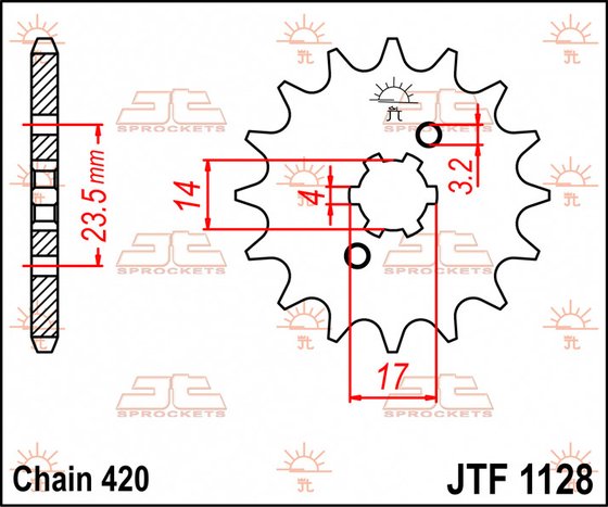 50 SENDA (2006 - 2020) front sprocket 11tooth pitch 420 | JT Sprockets