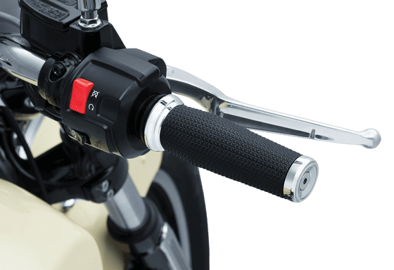 SCOUT (2018 - 2022) handlebar grips - grip thresh 15+ scout chr | KURYAKYN