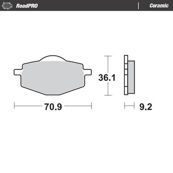 600 RC (1990 - 1990) ceramic brake pad | MOTO-MASTER