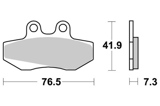 50 ROOKIE (2002 - 2002) sbs brakepads ceramic (652hf) | DOPPLER