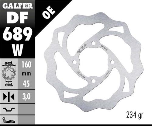 MC 65 (2021 - 2023) fixed wave rear brake disc | GALFER