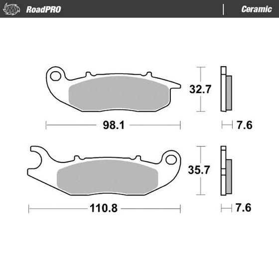 MULHACEN 125 (2008 - 2013) ceramic brake pad - roadpro | MOTO-MASTER