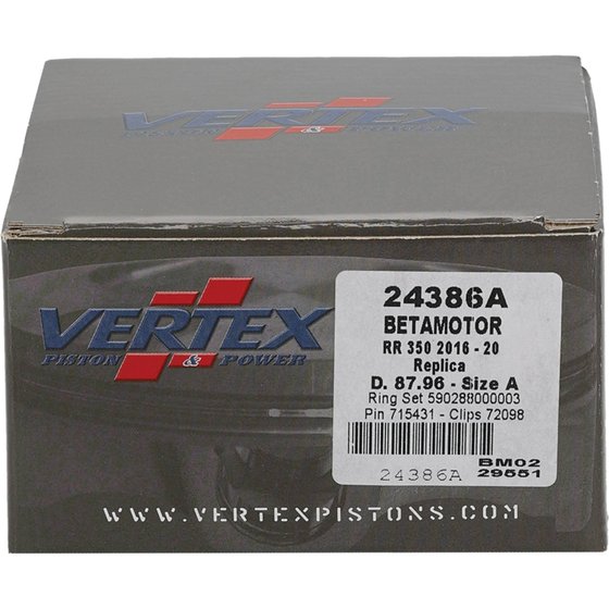 RR 350 (2016 - 2023) forged replica piston kit | Vertex