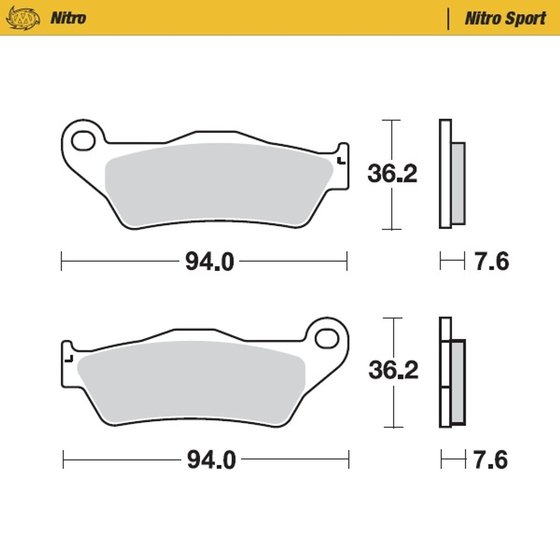 MX SM SMR SMX SMM 125 (1991 - 2020) nitro sport brake pad | MOTO-MASTER