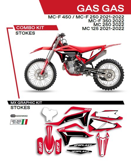 MC 125 (2021 - 2022) sticker set | UFO