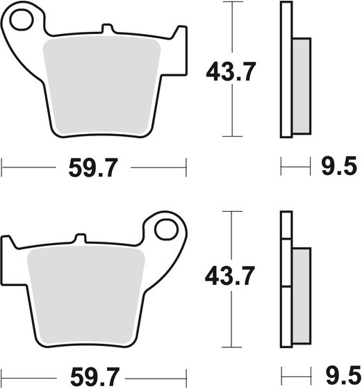 MX 85 (2013 - 2021) sintered metal offroad brake pad | TRW