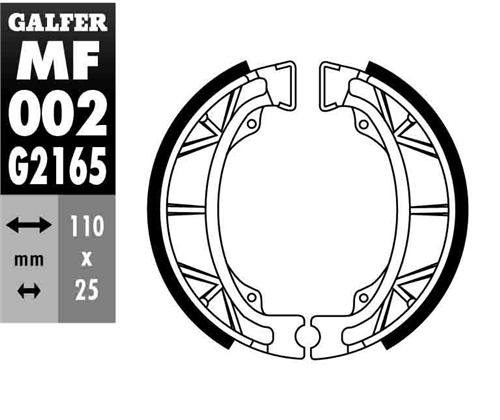 50 ZENITH (1993 - 1998) brake shoes | GALFER