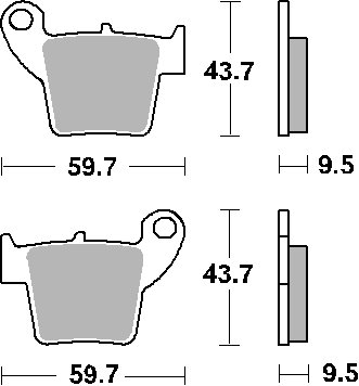 XEF 125 PERFORMANCE (2022 - 2022) brake pads | SBS