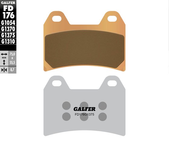 BRUTALE 675 (2012 - 2016) sport sinter brake pad | GALFER