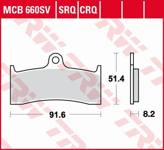 F4 750 (1999 - 2005) sintered metal brake pads | TRW