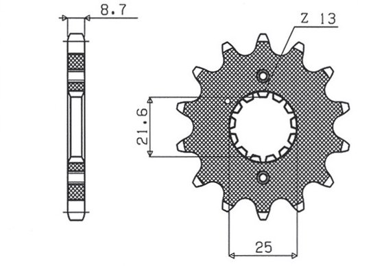 RAPTOR 1000 (2000 - 2005) 15 tooth front sprocket | SUNSTAR SPROCKETS