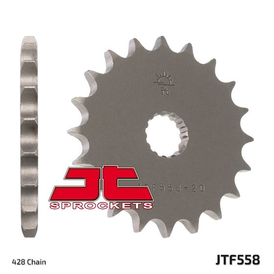 125 SC (2006 - 2008) steel front sprocket | JT Sprockets