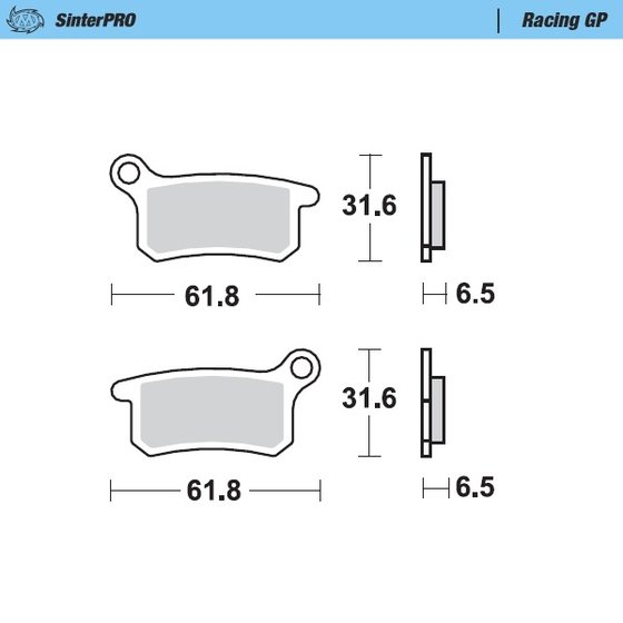 MC 65 (2021 - 2023) brake pads | MOTO-MASTER