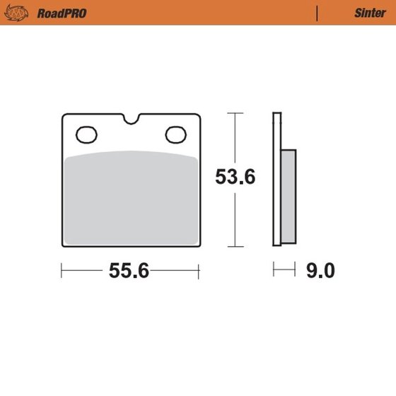 CHIEF STANDARD (2009 - 2009) sintered rear brake pad | MOTO-MASTER