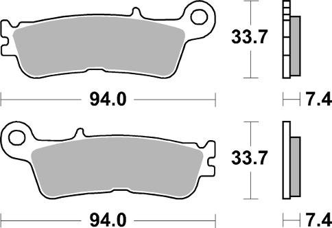 XX 250 2T (2022 - 2023) sbs brakepads racing sintered | SBS