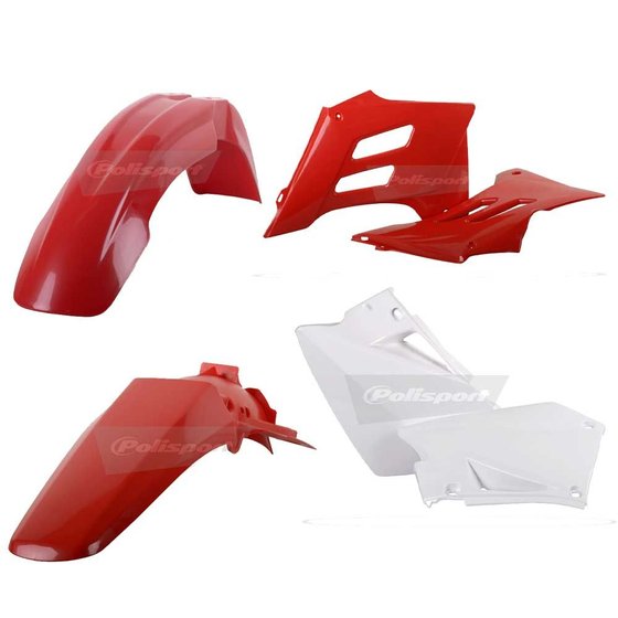 50 ROOKIE (2003 - 2006) complete red/white mx/enduro body kit | POLISPORT