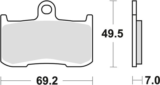 KINGPIN (2008 - 2010) sintered metal brake pad for street performance | TRW