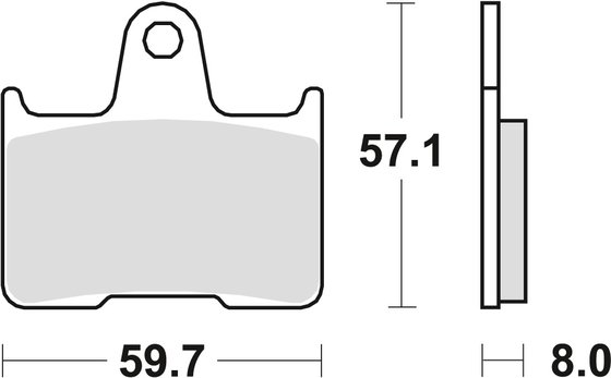 1000 S (2004 - 2009) sintered metal brake pad | TRW