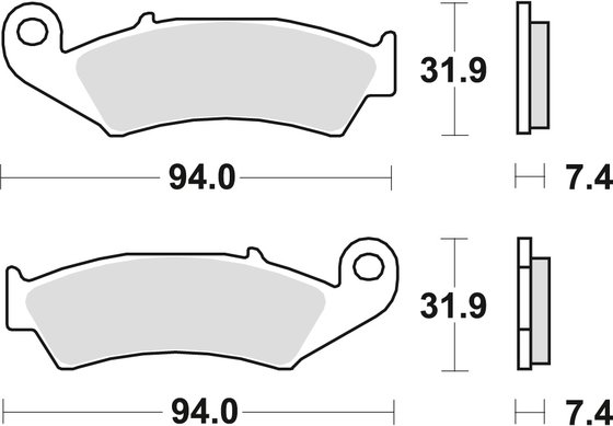 FE 350 (1991 - 1993) sintered metal brake pad | TRW