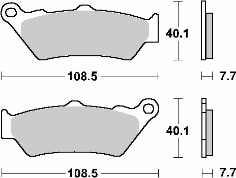 1200 GRANPASSO (2008 - 2013)  sbs brakepads racing sintered | SBS