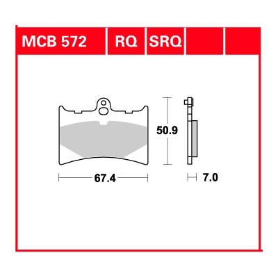 125 CRONO (1991 - 1991) all round ceramic brake pads | TRW