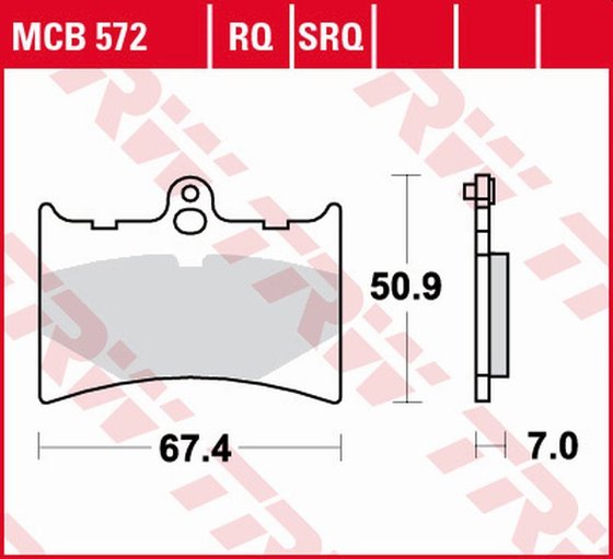 125 CRONO (1991 - 1991) rq series organic sports brake pads | TRW